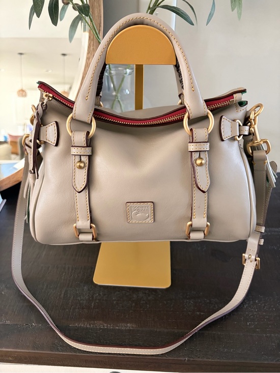 Dooney & Bourke Handbags - Dooney & Bourke Florentine Leather Mini Satchel — Light Taupe